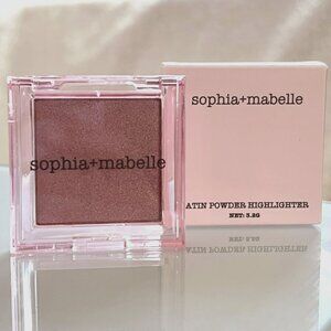 Sophia + Mabelle Peach Sangria Satin Powder Highlighter NIB New in Box